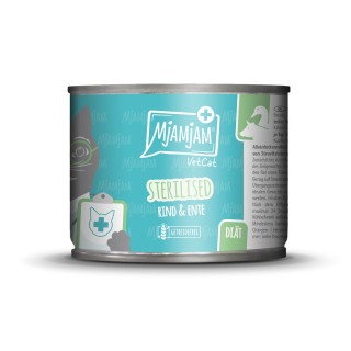 MjAMjAM VetCat Diät Sterilised Rind & Ente 6x200g
