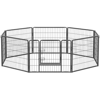 Welpenauslauf aus Eisen, ca. 240 x 80 x 60 cm