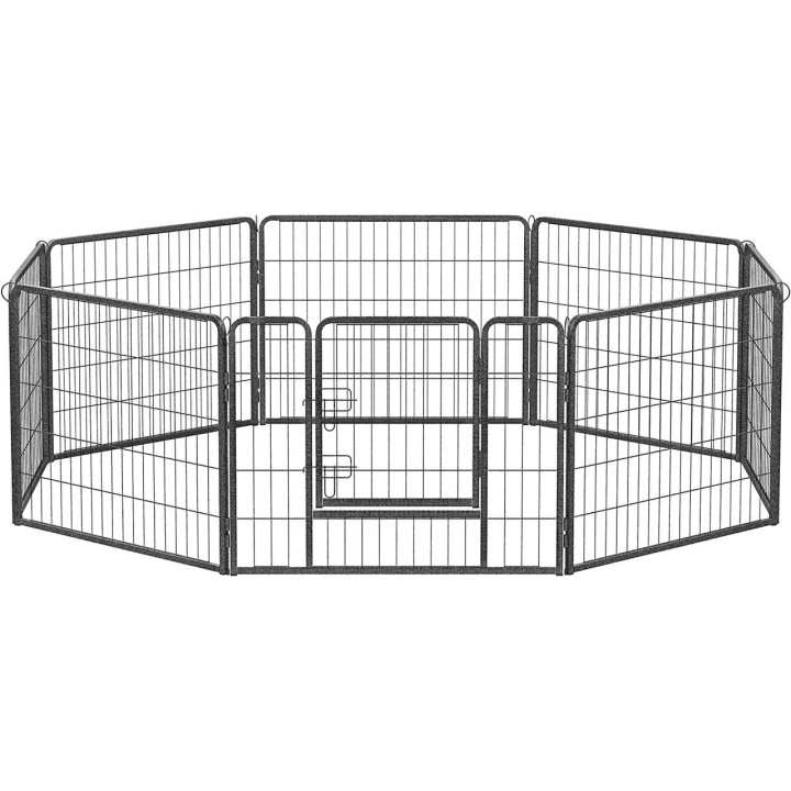 Welpenauslauf aus Eisen, ca. 240 x 80 x 60 cm