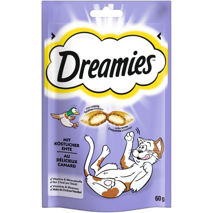 Dreamies Katzensnack Klassik - Sparpaket Ente (6 x 60 g)