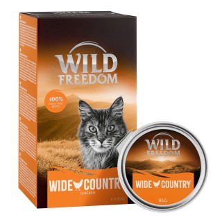 Wild Freedom Adult Schale 6 x 85 g - Wide Country - Huhn pur