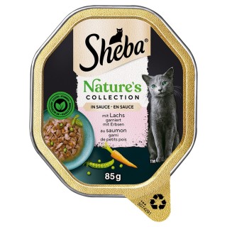 Sparpaket Sheba Nature´s Collection in Sauce 44 x 85 g - mit Lachs