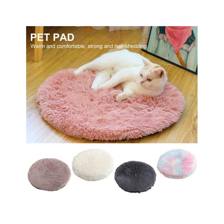 Katzenkissen, rund, hält die Wärme, superweich, für Hunde und Kätzchen, Schlafkissen, Bett für den Haushalt S hellrosa