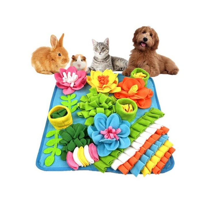 Schnüffelmatte für Hunde, interaktives Hunde-Puzzle-Spielzeug, langsamer Futterspender für Hunde, Leckmatte, Futterunterlage