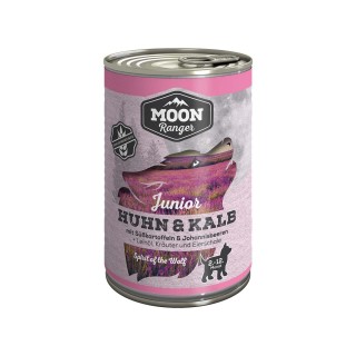 MOON Ranger Junior Huhn & Kalb mit Süßkartoffeln & Johannisbeeren 400g