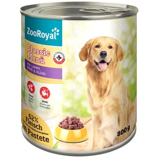 ZooRoyal Classic Menü mit Lamm, Rind & Huhn 800g