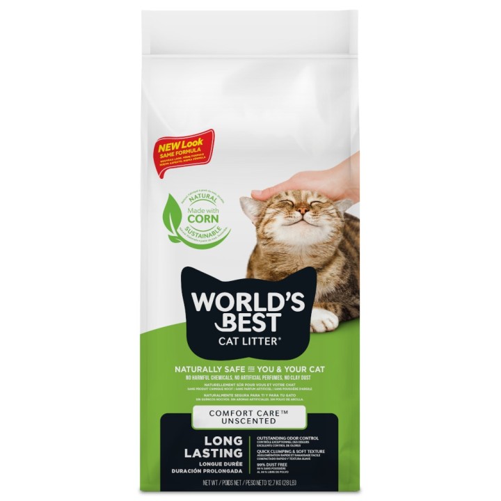 World’s Best Cat Litter Katzenstreu Comfort Care Parfümfrei - 12,7 kg