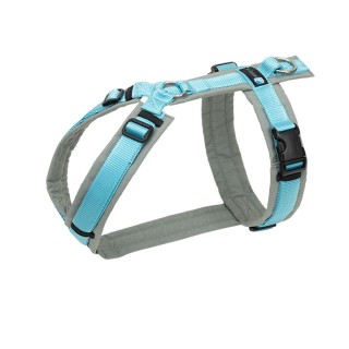 annyx Brustgeschirr Fun grau/ eisblau XXS