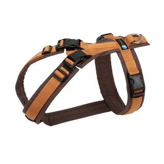 annyx Brustgeschirr Open Fun braun/ bernstein XS