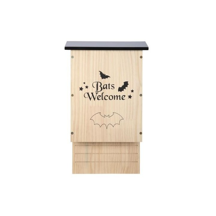 Etwas anderes Willkommenes Fledermaushaus aus Holz One Size braun/creme