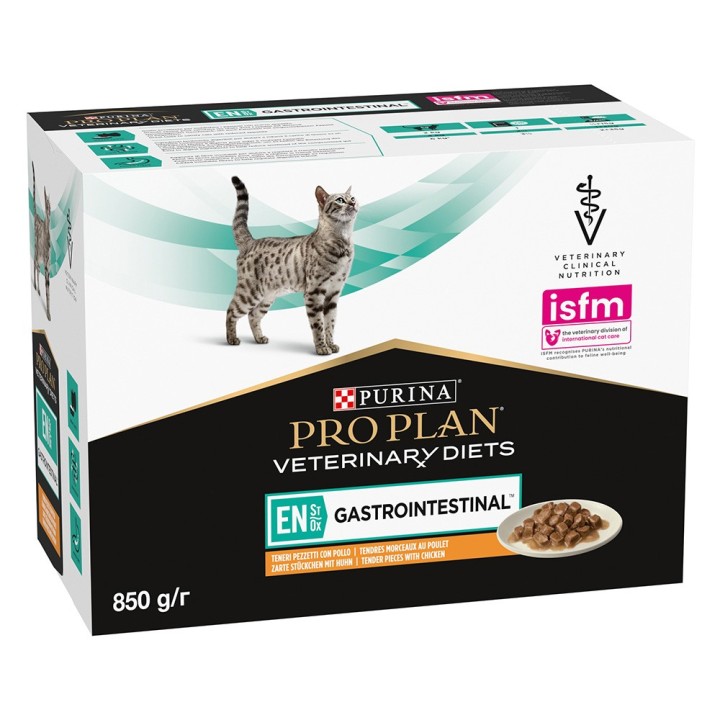 PURINA PRO PLAN Veterinary Diets Feline EN ST/OX Gastrointestinal Huhn - 10 x 85 g