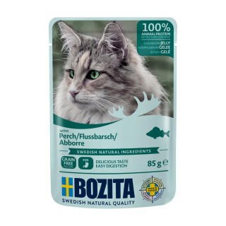 Bozita Häppchen in Gelee Pouch 12 x 85 g - Flussbarsch