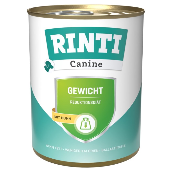 RINTI Canine Gewicht mit Huhn 800 g - 6 x 800 g