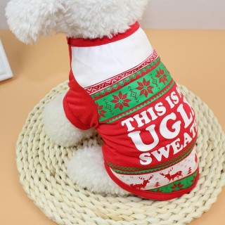 Hund Weihnachten T-Shirt Haustier T-Shirt Hunde Weihnachten Sommer Hund S