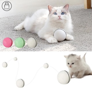 Elektrischer interaktiver Katzenspielzeugball, rollender Ball für Kätzchen-Katzen-Übungen rot