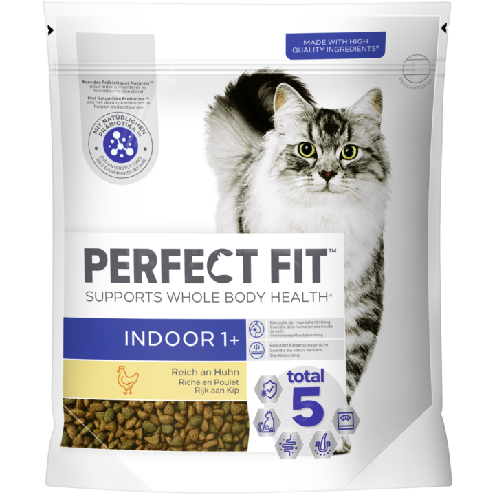 Katze Beutel Indoor 1+ mit Huhn 1,4kg