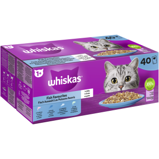 Portionsbeutel Multipack 1+ Fisch Auswahl in Gelee 40 x 85g