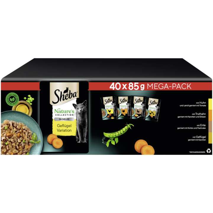 Portionsbeutel Multipack NATURE'S COLLECTION Geflügel Variation in Gelee 40x85g