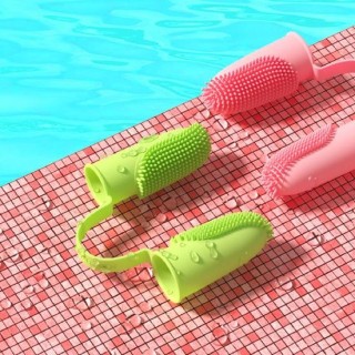 Leichte Zwei-Finger-Zahnfleckenentfernung, harmlos, gemütliches Tragen, Hundezahnbürste, tägliches Reinigungswerkzeug, Katze