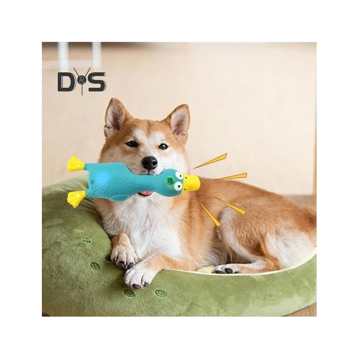 Hundespielzeug aus Latex in Form eines Huhns mit Geräuschen, zur Linderung von Langeweile, zur Zahnreinigung und zum Spielzeu