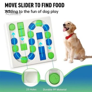 Haustier-Puzzle-Spielzeug, rutschfester Leckerli-Spender für Haustiere, langsames Futtertablett, interaktives Spielzeug zur g