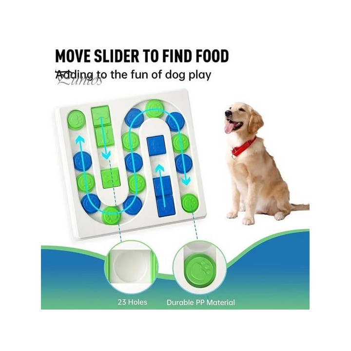Haustier-Puzzle-Spielzeug, rutschfester Leckerli-Spender für Haustiere, langsames Futtertablett, interaktives Spielzeug zur g