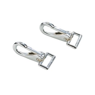 Busse Karabinerhaken Decken, 2er-Set - silber