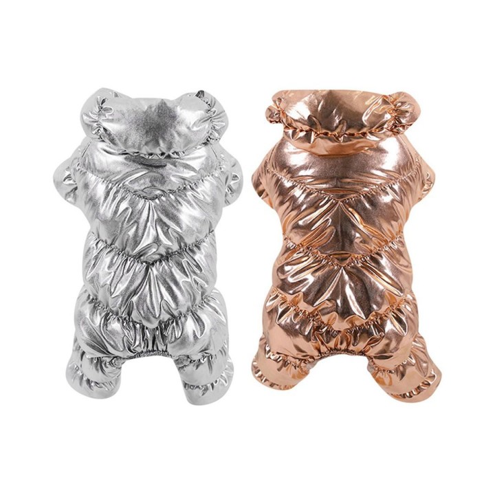 Warme Winter-Hundekleidung, Kragen, winddichter Overall für Hunde, Daunenmantel, wasserdicht, verdickter Parka, Hundeoverall,