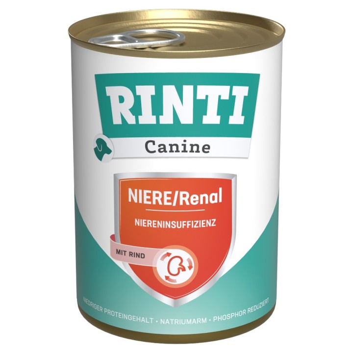 RINTI Canine Niere/Renal mit Rind 400 g - 12 x 400 g
