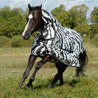 Bucas Sweet-itch Full-Neck - Ekzemerdecke - zebra