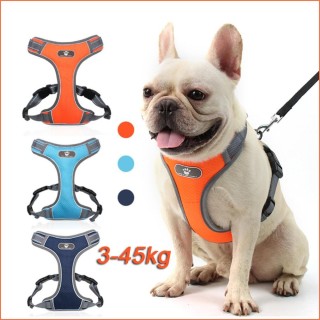 Sommer-Hundegeschirr, Westen, Haustierweste, für kleine, mittelgroße und große Haustiere, kein Ziehen, verstellbare Brustgurt