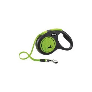 Flexi® New Neon 5 m / 25 kg - mit Gurt [Neon-Grün]