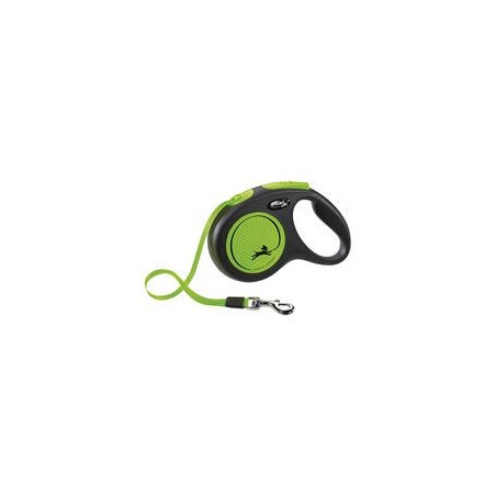 Flexi® New Neon 5 m / 25 kg - mit Gurt [Neon-Grün]