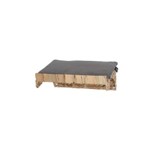 Katzen-Kletterwand WH mit Samtkissen 1 Stück grau