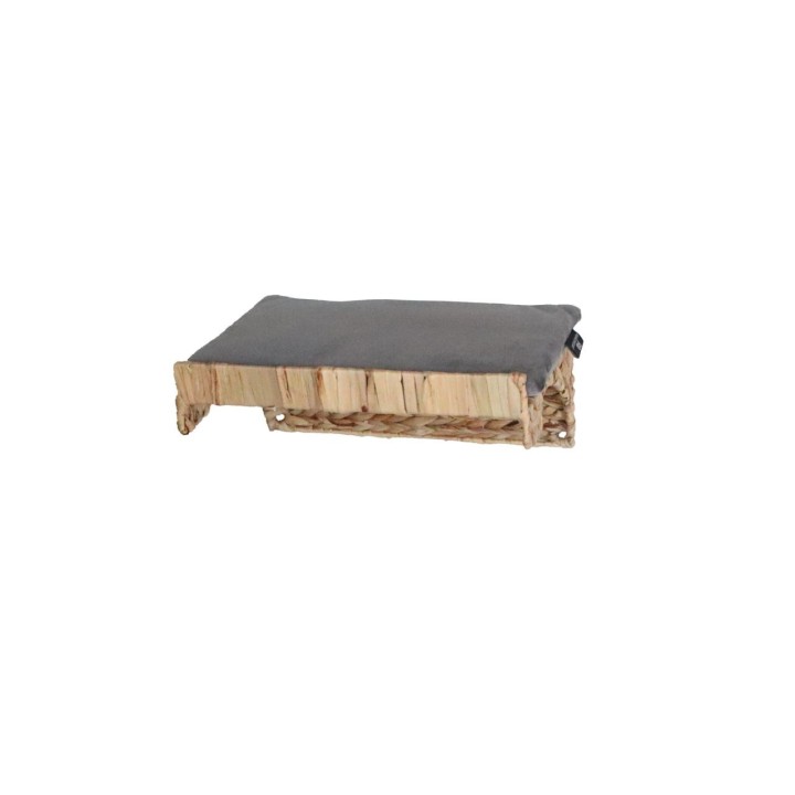 Katzen-Kletterwand WH mit Samtkissen 1 Stück grau