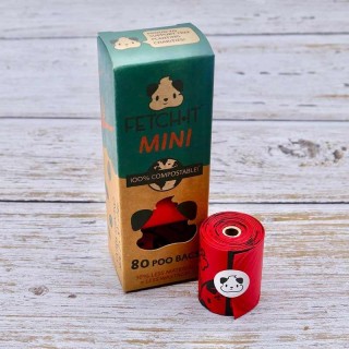 Fetch-It Mini kompostierbare Kotbeutel - 80 Beutel