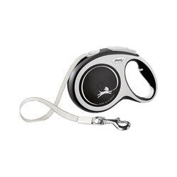 Flexi® New Comfort - mit Gurt [8m / 50kg - Schwarz]