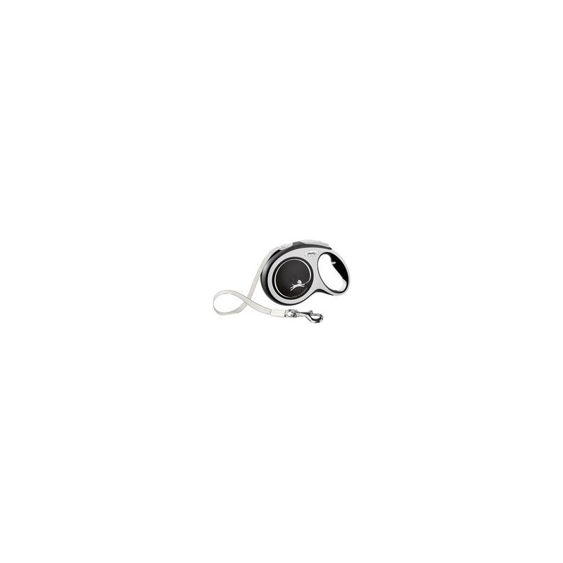 Flexi® New Comfort - mit Gurt [8m / 50kg - Schwarz]
