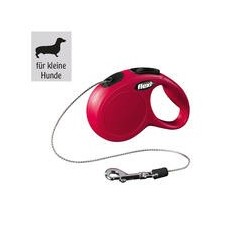 Flexi - Flexi® NEW Classic, 3 m / 8 kg - mit Seil [Rot]