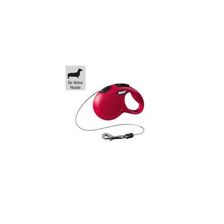 Flexi - Flexi® NEW Classic, 3 m / 8 kg - mit Seil [Rot]