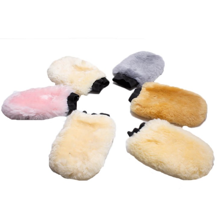 Euroriding Putzhandschuh Puha 3 mit Lammfell einseitig