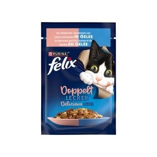 Felix Doppelt lecker in Gelee Lachs & Sardine