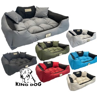 KINGDOG Hundebett, wasserdicht und langlebig, SML XL XXL 3XL, 8 Farben! S schlachtschiff grau