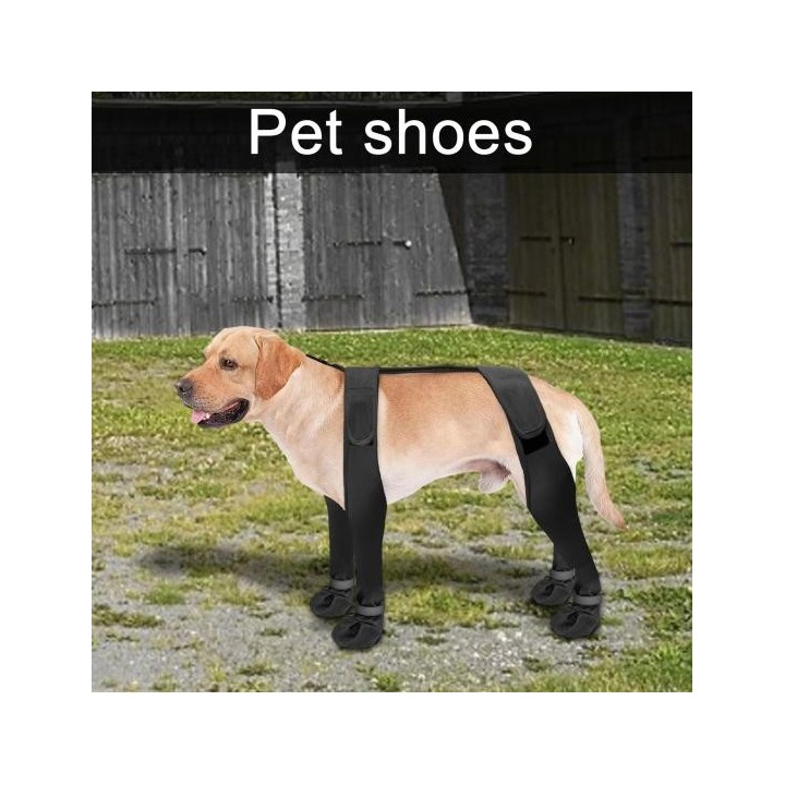 Strapsstiefel für Hunde, rutschfest, Herbst, wasserdicht, Hundeschuhe, Leggings, verstellbar, Strapsstiefel für Hunde, Winter