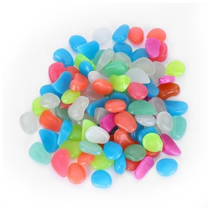Cailloux Fluorescents Fish Tank Fluorescent Bright Galets Lumineux Pierres Lumineuses pour la Décoration d'AquariumGrand,GD09