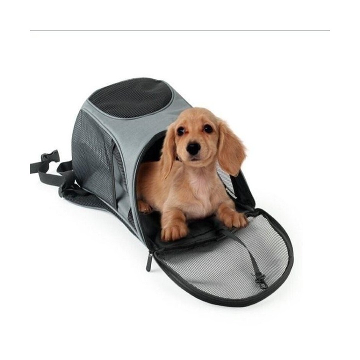 Haustier Tasche Ausflug Tragetasche Nylon Katze und Hund Atmungsaktiv Rucksack Faltbare Haustier Box S blau/schwarz