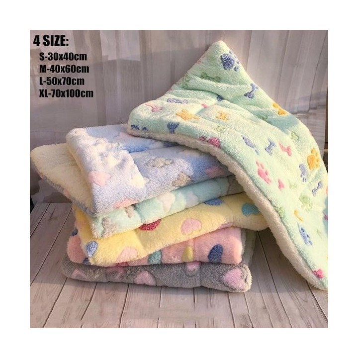 Flanell Verdickte Haustier Weiche Fleece Pad Haustier Hund Katze Decke Bett Matte Für Welpen Chihuahua Kissen Hause Teppich H