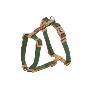 Arnés Verde-Beige FOREST-BRITISH X-TRM Doble PREMIUM 45-75x2cm NAYECO
