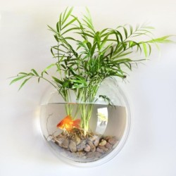 Heimdekoration, Wandmontage, Aquarien, Goldfischglas, Acryl, hängende Aquarien, Blumentopf, Blumenvase 150mm & type 2