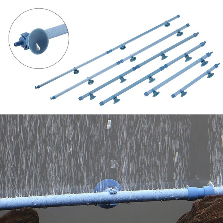 Aquarium Blase Wand Luft Stein Bar 23 Zoll Aquarium Blase Wand Luftverteiler Haushaltswerkzeug 7 inch blau